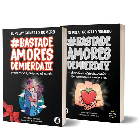 Pack Basta de amores de Mierda 4 y 5 - Pela Gonzalo Romero